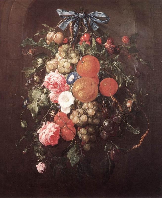 HEEM, Cornelis de Still-Life with Flowers wf china oil painting image